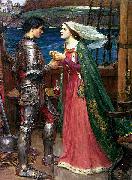 John William Waterhouse Tristan and Isolde with the Potion oil painting